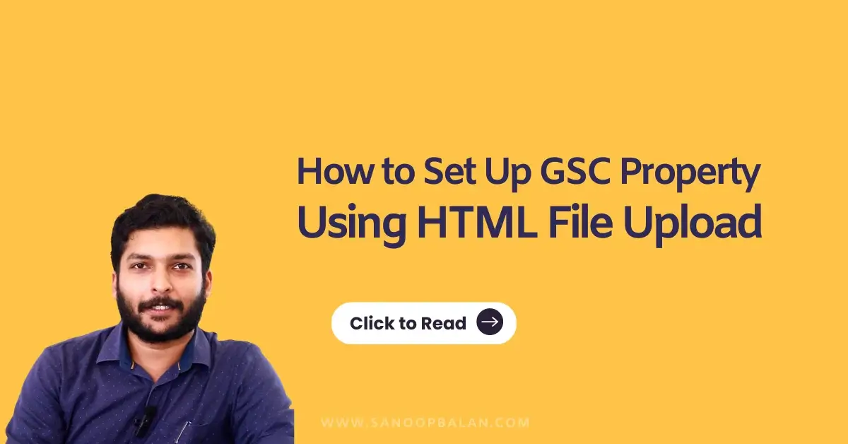 How to Set Up GSC Property Using HTML File Upload